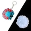 Flgo Hoa Hướng Dương Chó Móc Khóa Khuôn Silicon Có Lỗ Móc Khóa Mặt Dây Chuyền Handmade Khuôn Lễ Tình Nhân Sinh Nhật Trang Sức