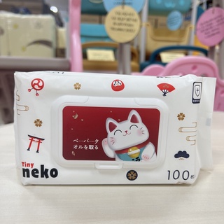 Khăn giấy ướt cao cấp Tiny Neko Nhật Bản gói 100 tờ - Hàng chính hãng - 23h.shop