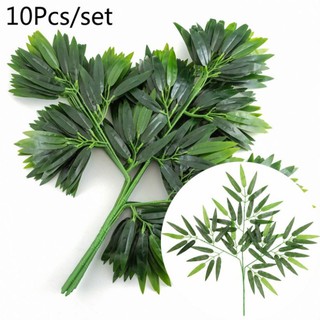 Combo sỉ 10 cành lá tre loại 1 cao cấp - cây lá giả