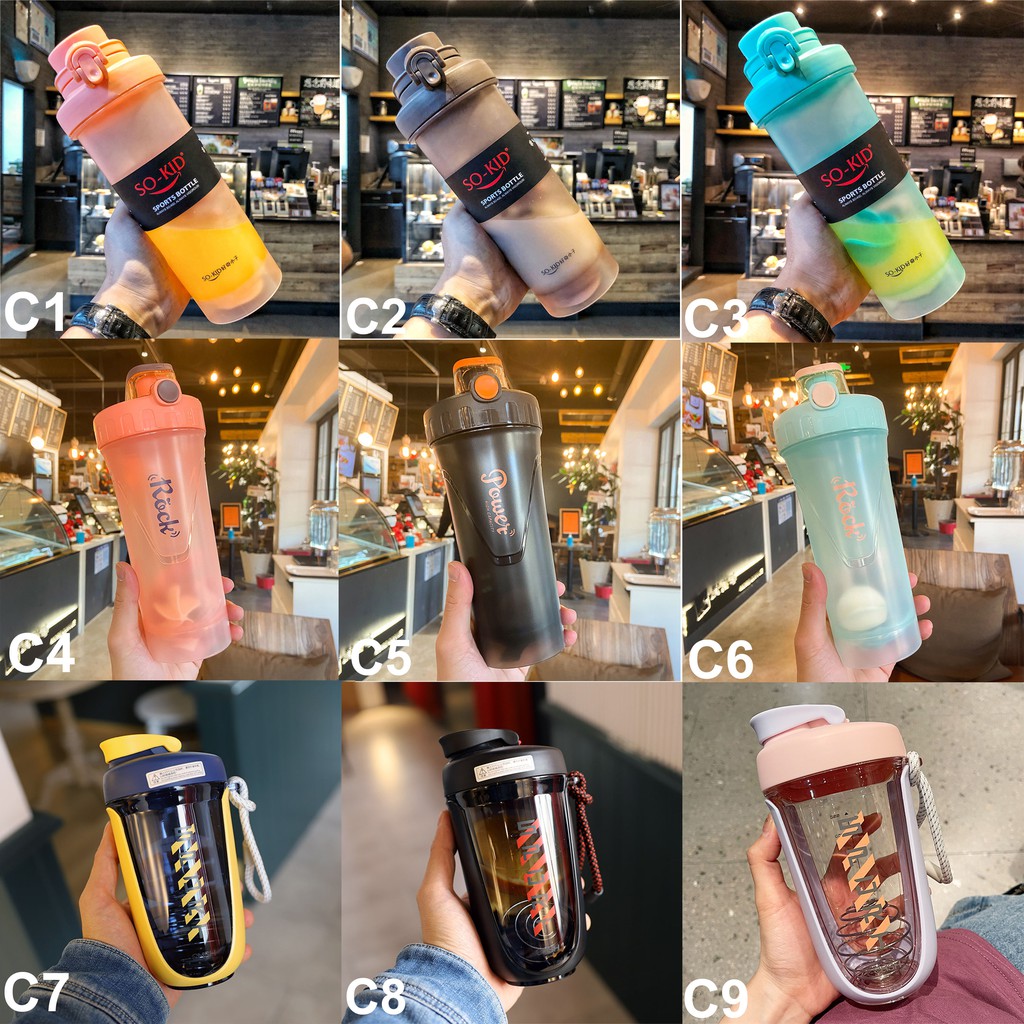 Bình Lắc Shaker Tập Gym 1 Ngăn 2 Ngăn 3 Ngăn | Shopee Việt Nam