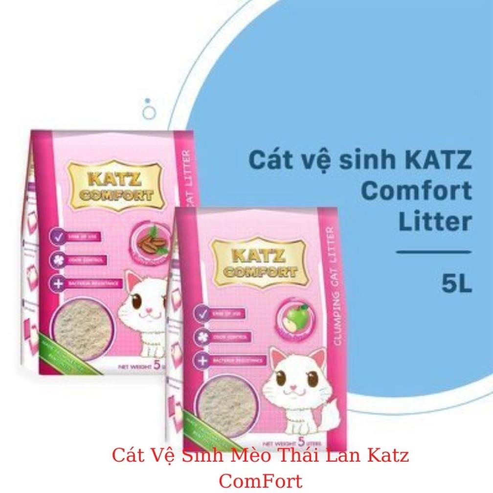Cát vệ sinh cho mèo Katz Comfort nhập khẩu Thái Lan 5L,10L