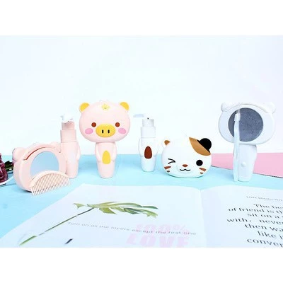 QS8 Quạt sạc mini quạt usb kèm bộ gương lược quạt mèo quạt lợn quạt gấu quạt chó - TV610 – 4
