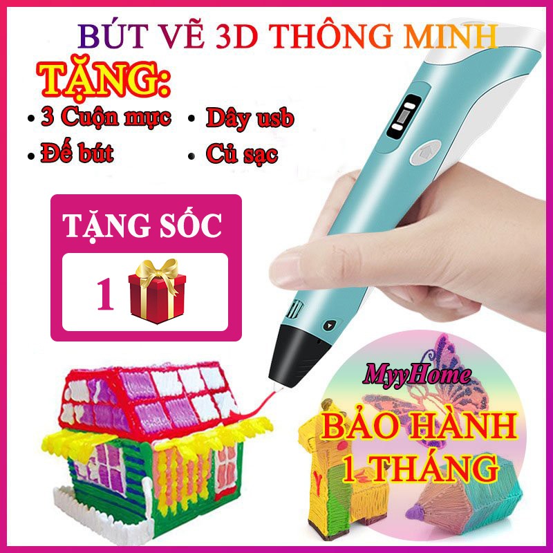 Bút Vẽ 3D, Bút Vẽ Sáng Tạo Độc Đáo Cho Bé Giá Rẻ Kèm Sợi Mực | Shopee Việt  Nam
