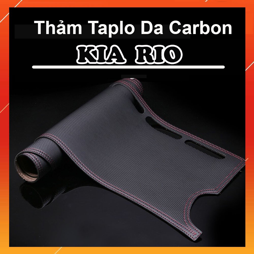 Thảm Taplo Da Carbon Xe Kia RIO màu đen có chống trượt | Shopee Việt Nam