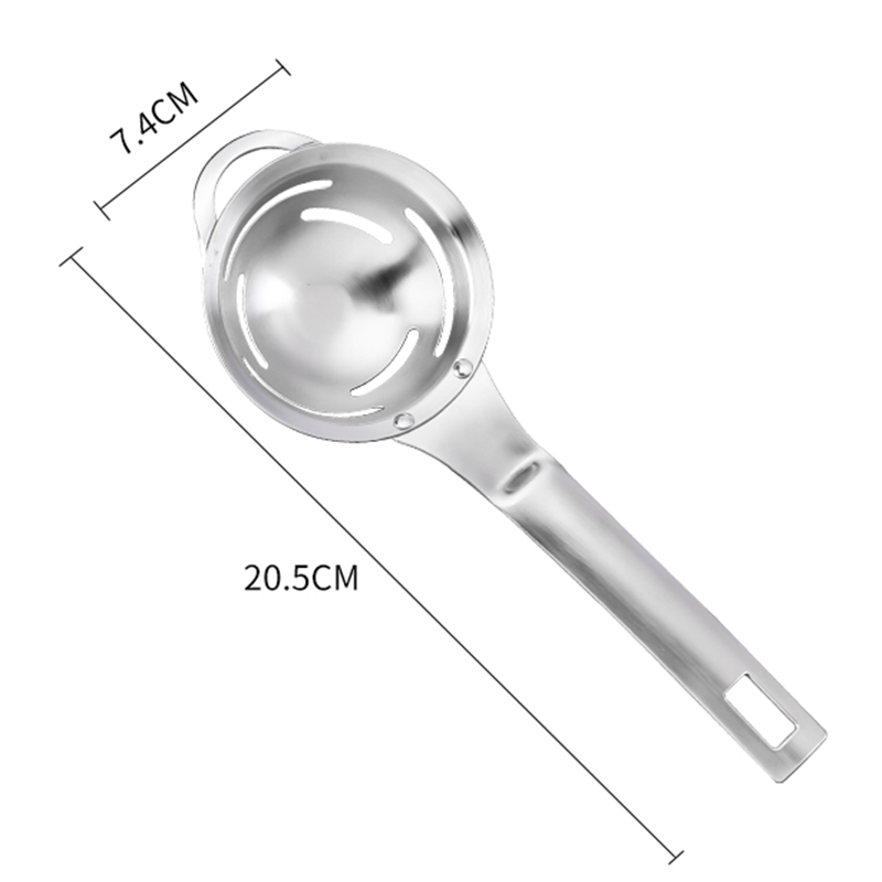 Dụng Cụ Tách Lòng Trứng Thép Không Gỉ 304 - Egg Separator with Yolk/White Filter (Bền, Thiết Kế Nhỏ Gọn)