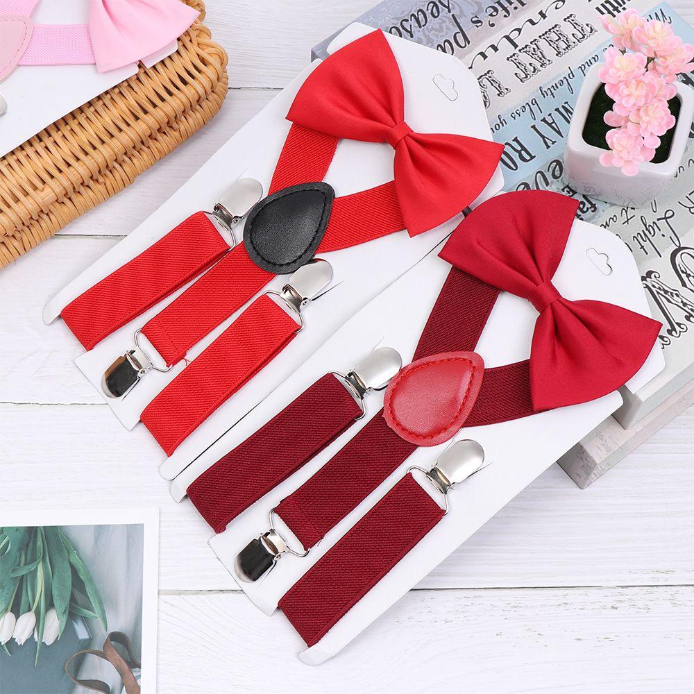 TPKSF98 1 Bộ Trẻ Em Treo Quà Tặng Kẹp Có Thể Điều Chỉnh Trẻ Em Váy Cưới Bộ Nơ Tóc Thời Trang Dễ Thương Thắt Lưng Bò