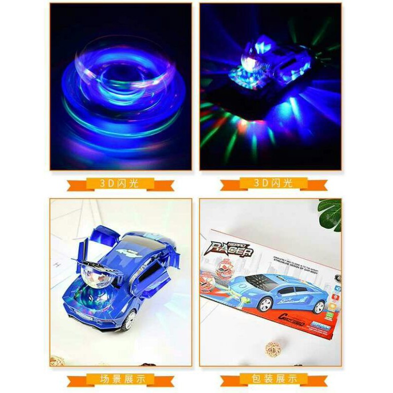 Ôtô mở cánh phát sáng xoay 360độ