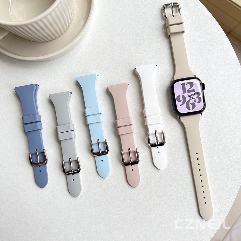 Dây đeo thể thao chống nước đơn giản bằng silicon dành cho nữ Thích hợp cho Apple Watch S11 SE3 Ultra3 S10 S9 S8 SE S7 S6 Ultra 49mm 46mm 42mm 44mm 41mm 45mm Dây đeo cổ tay