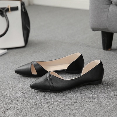 Size Lớn (31-46) Giày Đế Bằng Nữ Mũi Nhọn Phiên Bản Hàn Quốc Tất Cả Trận Đấu Giày Đơn Đế Mềm Thoải Mái Chống Trơn Trượt Phụ Nữ Mang Thai Giày Đậu Hà Lan Size Lớn 46 45 44 43 Nhân Viên Văn Phòng Thoải Mái Si