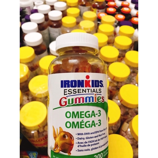 (Canada) Kẹo dẻo Ironkids Essentials Gummies Omega3 200 viên Shopee