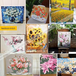 Tranh tô màu 40x50cm có khung kết hợp Ngày Hạnh Phúc