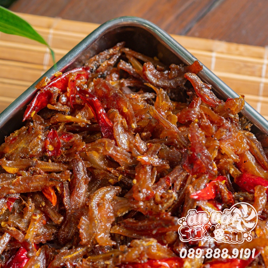 Cá cơm giòn cháy tỏi - rim tiêu tỏi ớt Ăn Vặt Su Xoắn