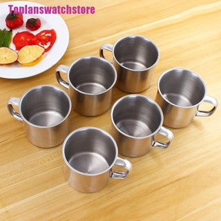 Set 6 Cốc Inox Uống Trà / Cà Phê Tiện Dụng Khi Đi Dã Ngoại