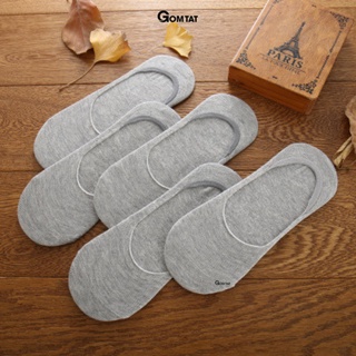 [MUA 10 TẶNG 2] Combo 10 đôi tất nam mang giày lười GOMTAT, vớ mùa hè có đệm chống tuột gót - TAT-LUOI-02