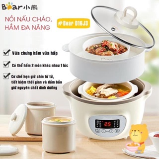Nồi Nấu Chậm Bear 0.8L, 1.6L – Phiên Bản Quốc Tế – Bảo Hành 18 Tháng