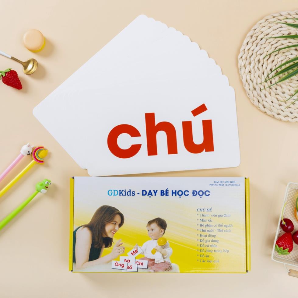 Ảnh Flashcard - Dạy Trẻ Học Đọc Glenn Doman - Bộ 100 thẻ học thông minh phát triển ngôn ngữ cho trẻ từ 0-6 tuổi 2