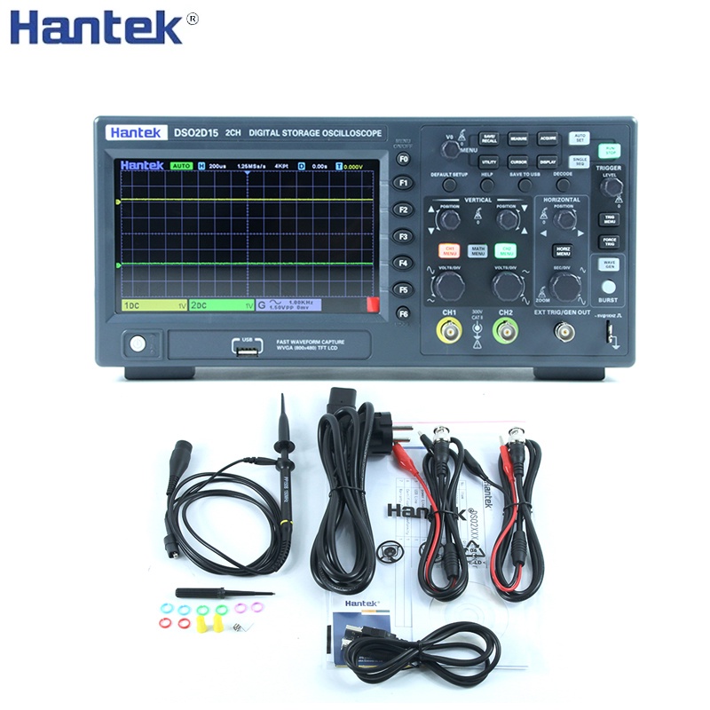 Hantek Digital Oscilloscope DSO2D10 DSO2D15 2 Channels 100mhz/150mhz ...