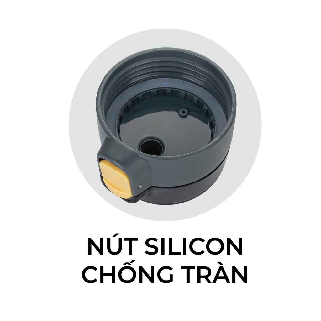 Bình Nước Cao Cấp 700ml Hokori 0082, Bình nước thể thao Việt Nhật Cao Cấp