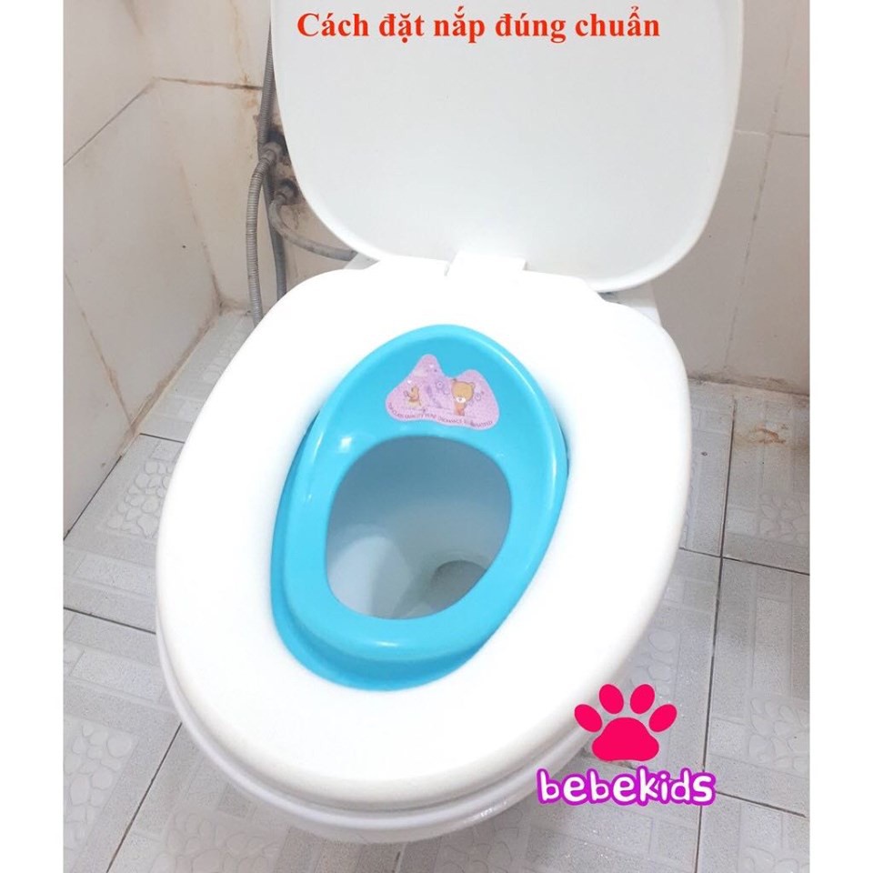 bệ thu nhỏ bồn cầu cho bé, bệ vệ sinh cho bé đi vệ sinh thoải mái 5439 AMIZIN