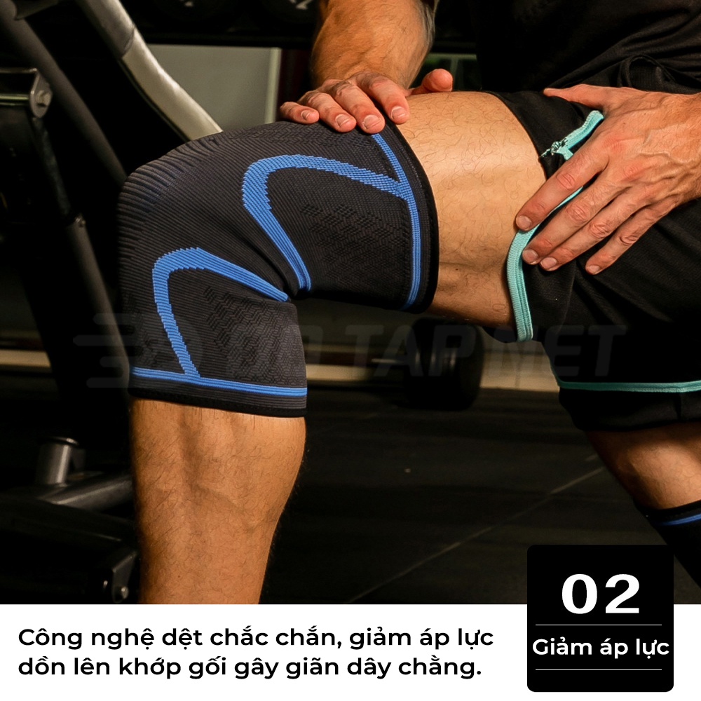 Ảnh Bó Gối Thể Thao MixSport Bảo Vệ Đầu Gối Dùng Trong Bóng Đá, Bóng Chuyền, Chạy Bộ DBG01 3