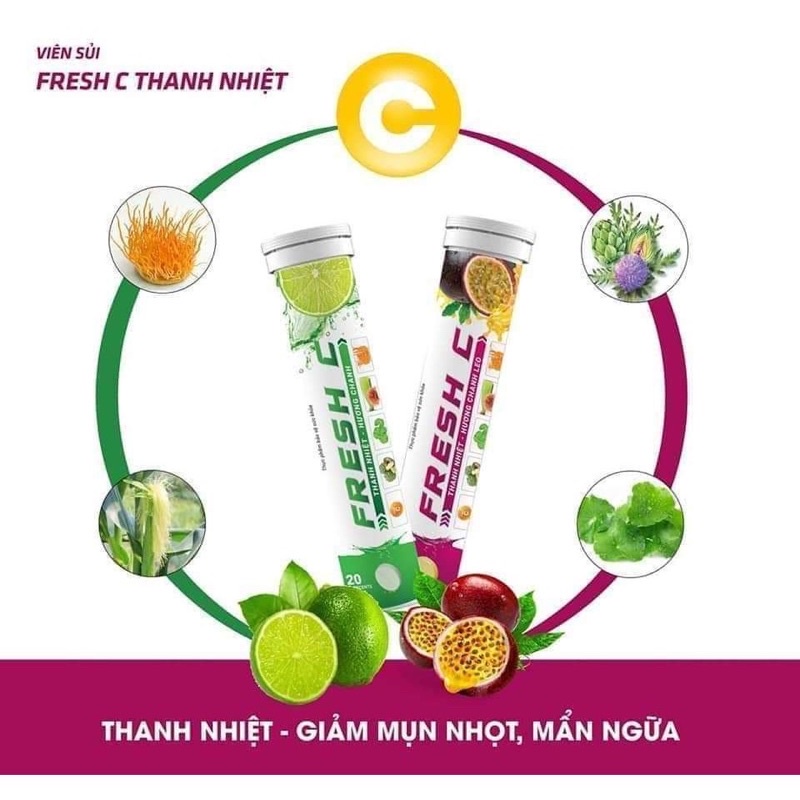 Ảnh Viên sủi Multivitamin FYSOLINE Freshlife bổ sung vitamin C, tăng cường sức đề kháng bảo vệ sức khỏe lọ 20 viên 3