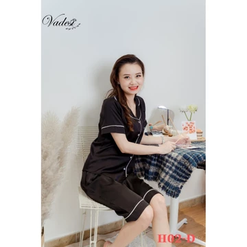 Bộ Pijama Lụa, Bộ Lửng Nữ - Vadesi , Thời Trang Nữ, Bộ Mặc Nhà Nữ Mùa Hè, Đồ Bộ, Đồ Ngủ Đẹp,