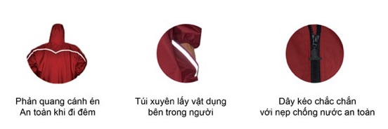 Áo Mưa 1 Người Dây Kéo, RANDO Chính Hãng, Bít Sườn Che Kín Toàn Thân, Tiện Dụng, Bền Bỉ Không Thấm Nước