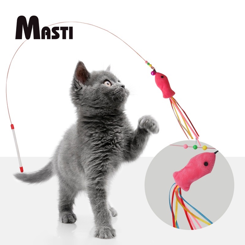 Đồ chơi gậy đuổi bắt MASTI LI0241 thiết kế vui nhộn độc đáo cho mèo ...
