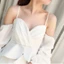 DELMER Phụ Kiện Thân Thiết 1 Cặp Dây Đeo Áo Ngực Vô Hình Chống Trơn Trượt Đám Cưới Nylon
