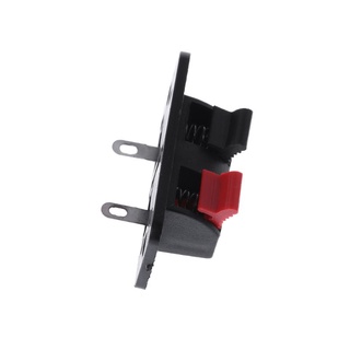 Dusur 10 Chiếc 2 Pin Loa Tấm Thiết Bị Đầu Cuối Dải Đẩy Đầu Nối Khối 2 Vị Trí Khuếch Đại Lò Xo Khớp Kẹp Kiểm Tra Cli
