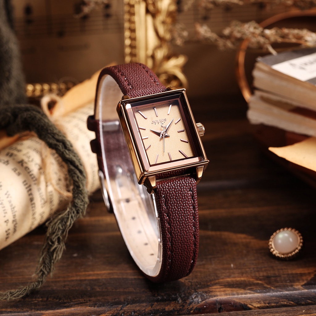 Đồng hồ Julius nữ JA-787 dây da