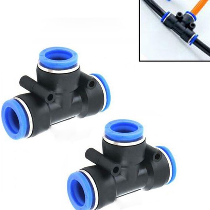 Khớp T Nối nhanh ống phun sương PE/Ldpe 8mm