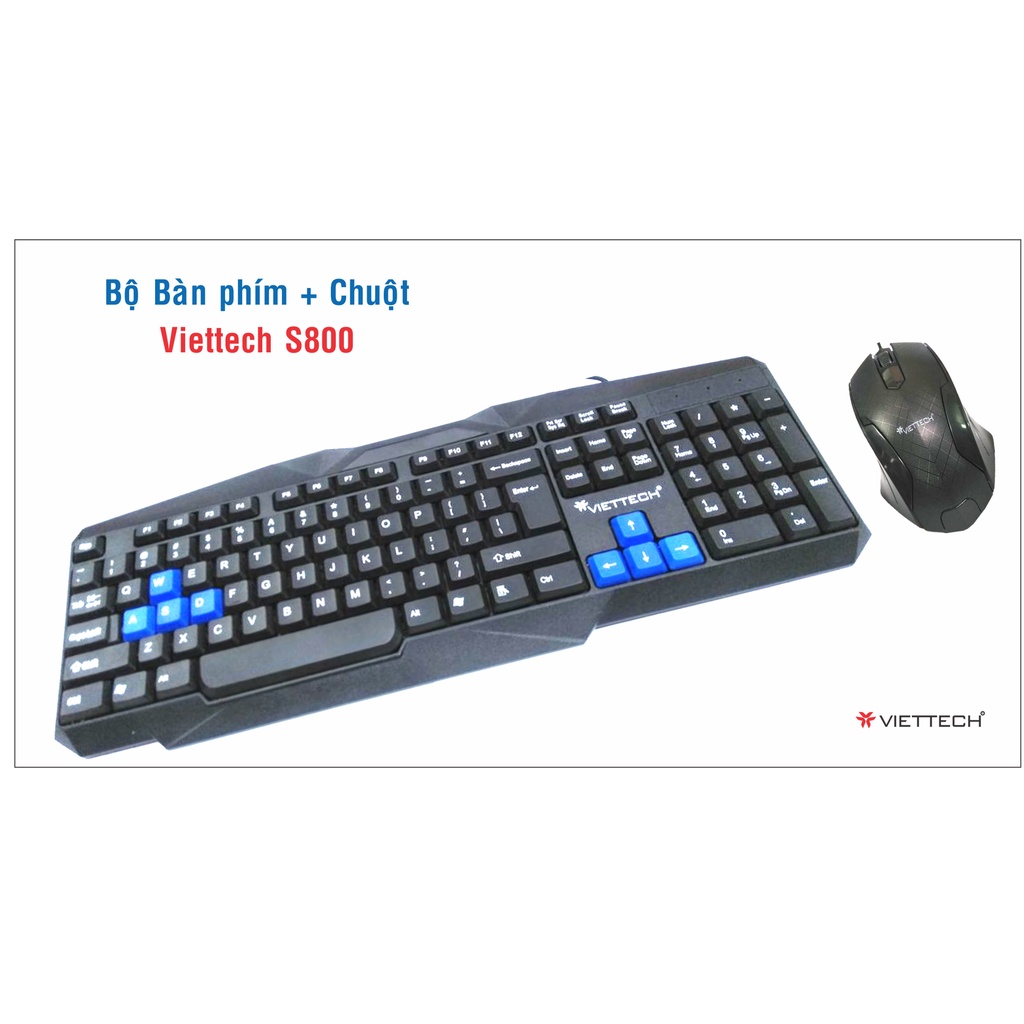 Bộ bàn phím, Chuột Viettech S800 | Shopee Việt Nam