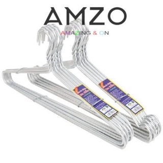 AMZO_BỊCH 10 MÓC NHÔM CỔ TRÒN TREO QUẦN ÁO NGƯỜI LỚN SIÊU TIỆN ÍCH DÀI 42CM