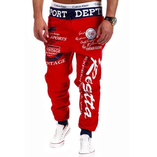 Nam Thể Thao Chữ Mồ Hôi Quần Chạy Bộ Quần Jogger Tracksuit Đáy Trung Thực