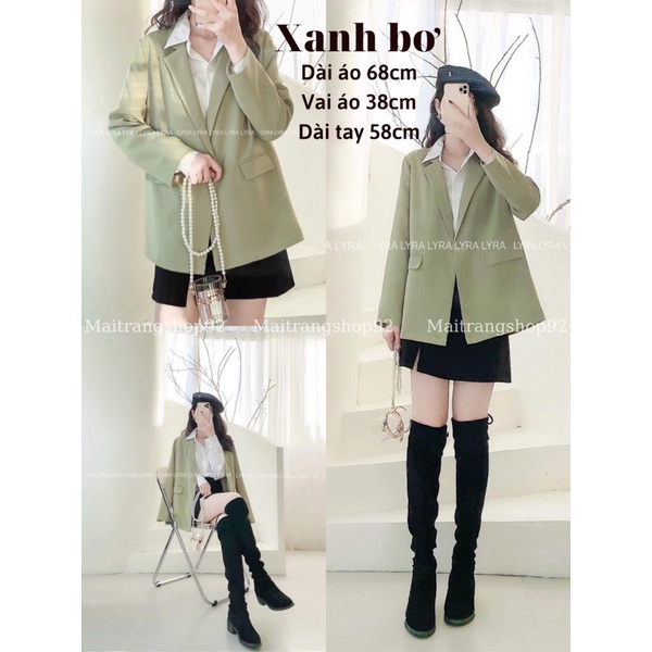 ao blazer nu 2 lop phong cach han quoc ao vest nu khoac ngoai dep tta05