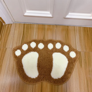 THẢM CHÙI CHÂN 40x60cm CAO CẤP HÌNH BÀN CHÂN CHỐNG TRƯỢT TUYỆT ĐỐI