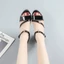 GIÀY SANDAL CAO GÓT QUAI CHÉO DA BÓNG ĐÍNH HẠT THỜI TRANG - CG111