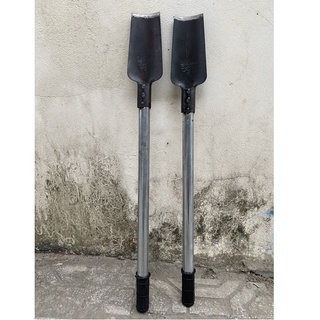 Thuổng đào đất, bấng cây làm bằng thép nhíp ô tô có cán dài 55cm