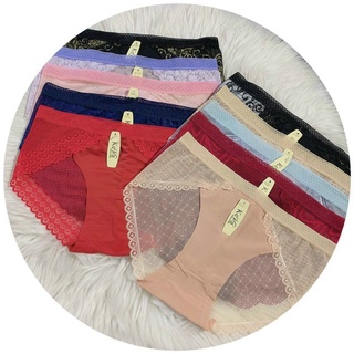Set 10 Quần lót nữ su phối ren lưới cực kỳ quyến rũ, gợi cảm cho các bạn gái - m01