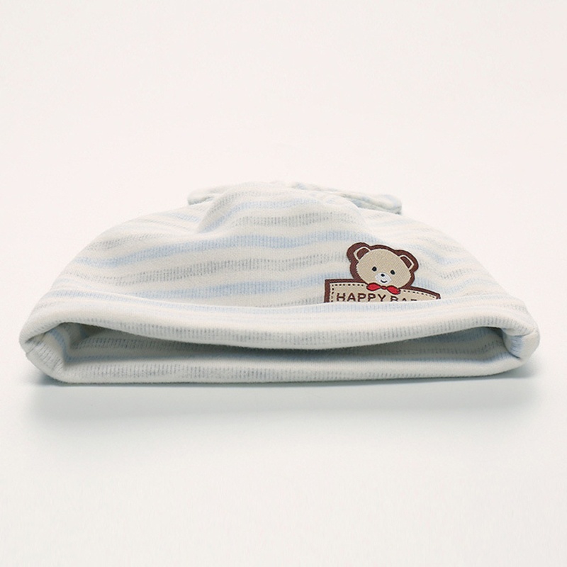 0-6 Months Baby Cute Ears Hat Soft Cotton Beanie Cap Headwear Infant Solid Color