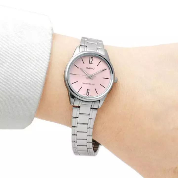 Ảnh Đồng hồ nữ dây thép không ghỉ Casio LTP-V005D-4BUDF chính hãng 4