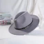 Mũ Fedora nỉ BORAGETE Nam & Nữ có khóa thắt lưng Mũ cao bồi vành rộng