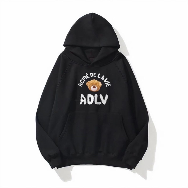 Áo Hoodies Gấu A.D.L .V Nam Nữ In Hình Hai Mặt Form Rộng Unisex By.Huyenstore23