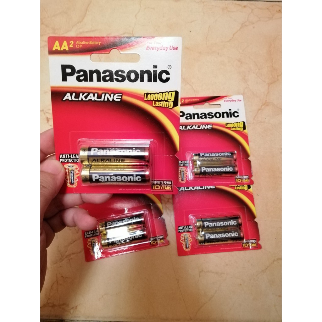 PIN PANASONIC ALKALINE AA2 LR6T\2B | Shopee Việt Nam