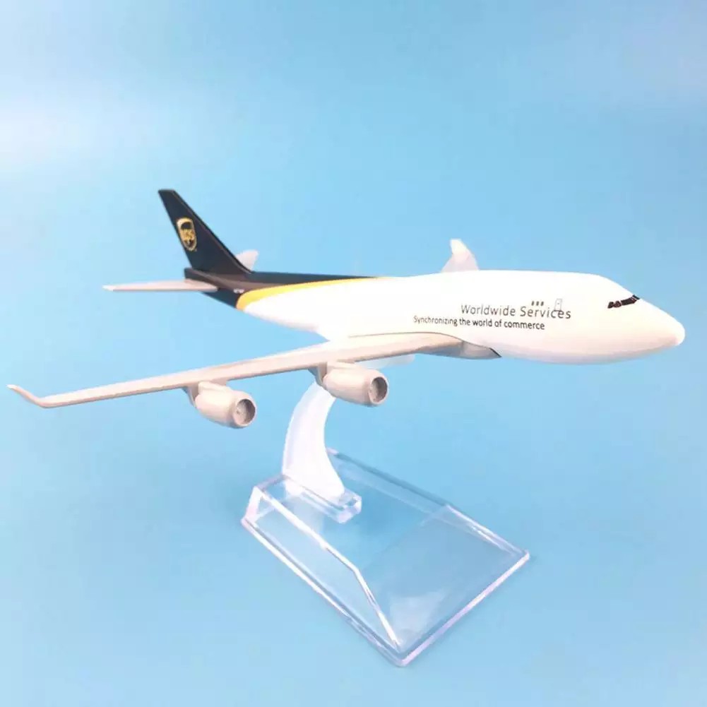 1:400 UPS Boeing 747 Máy Bay Mô Hình Di Động Kim Loại Bộ Sưu Tập Nhân Viên Hội Nghị Thường Niên Của Công Ty Giải T