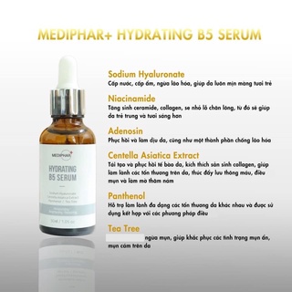Tinh Chất Phục Hồi Da Mediphar Hydrating B5 Serum Sáng Da,Cấp Nước,Chống Lão Hóa 30ml Duduhouse