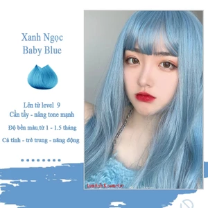 Thuốc nhuộm tóc BABY BLUE màu nhuộm lên chuẩn tone