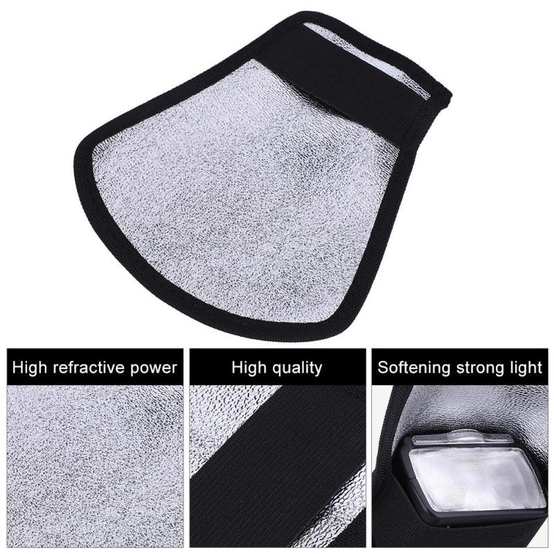 Đa Năng Mềm Cường Lực Ánh Sáng Flash Speedlite Bạc Trắng Chụp Ảnh Phản Quang Cho Máy Ảnh SLR