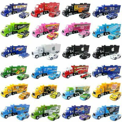 Pixar Cars Mack Light McQueen King & Dinoco Jackson Storm Truck Car Toy Kid